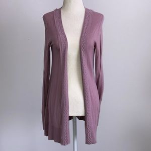 Lauren Conrad Long Sleeve Cardigan W/ Beaded Trim